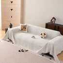 Decorative Slipcover for Pets, Kids, Boho Woven Couch Cover Throw Blanket with Tassel by Slipcover KAS™