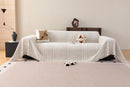 Decorative Slipcover for Pets, Kids, Boho Woven Couch Cover Throw Blanket with Tassel by Slipcover KAS™