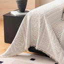 Decorative Slipcover for Pets, Kids, Boho Woven Couch Cover Throw Blanket with Tassel by Slipcover KAS™