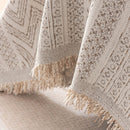 Decorative Slipcover for Pets, Kids, Boho Woven Couch Cover Throw Blanket with Tassel by Slipcover KAS™