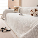 Decorative Slipcover for Pets, Kids, Boho Woven Couch Cover Throw Blanket with Tassel by Slipcover KAS™