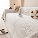 Decorative Slipcover for Pets, Kids, Boho Woven Couch Cover Throw Blanket with Tassel by Slipcover KAS™