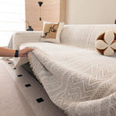 Decorative Slipcover for Pets, Kids, Boho Woven Couch Cover Throw Blanket with Tassel by Slipcover KAS™