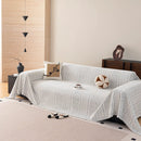 Decorative Slipcover for Pets, Kids, Boho Woven Couch Cover Throw Blanket with Tassel by Slipcover KAS™