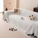 Decorative Slipcover for Pets, Kids, Boho Woven Couch Cover Throw Blanket with Tassel by Slipcover KAS™