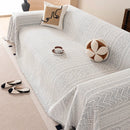 Decorative Slipcover for Pets, Kids, Boho Woven Couch Cover Throw Blanket with Tassel by Slipcover KAS™