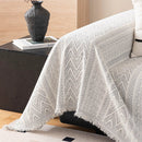 Decorative Slipcover for Pets, Kids, Boho Woven Couch Cover Throw Blanket with Tassel by Slipcover KAS™