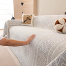 Decorative Slipcover for Pets, Kids, Boho Woven Couch Cover Throw Blanket with Tassel by Slipcover KAS™