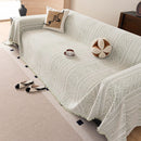 Decorative Slipcover for Pets, Kids, Boho Woven Couch Cover Throw Blanket with Tassel by Slipcover KAS™