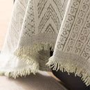 Decorative Slipcover for Pets, Kids, Boho Woven Couch Cover Throw Blanket with Tassel by Slipcover KAS™