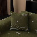 Luxurious Jacquard Couch Cover, Snag-Resistant Pet Friendly Couch Throw with Fringe