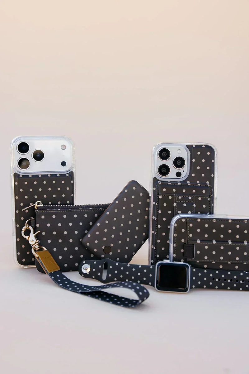 Cocoa Dot Zipper Pouch, photo 3 of 9
