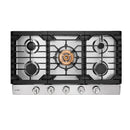 36" Stainless Steel Tri-Ring Gas Cooktop Series | GLS36502
