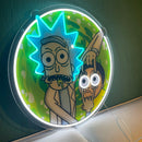 Rick and Morty Neon Sign, Uv Print Neon, Rick and Morty Wall Decor, Uv Print Neon Sign