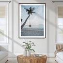 Tropical Swing Wall Art Canvas Print – Palm Trees Ocean View