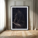 Black Horse Wall Art Canvas Print – Framed Moody Horse by MyGreatCanvas | Canvas Wall Art Prints | Photo Prints & Wall Decor