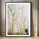Pampas Grass Wall Art Canvas Print – Framed Neutral Tones
