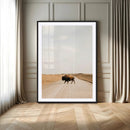 Bison Crossing Wall Art Canvas Print – Framed Western by MyGreatCanvas | Canvas Wall Art Prints | Photo Prints & Wall Decor