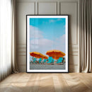 Beach Umbrellas Wall Art Canvas Print – Framed Tropical