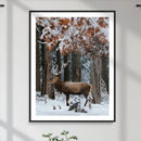 Winter Deer Landscape Wall Art Canvas Print – Serene Snowy by MyGreatCanvas | Canvas Wall Art Prints | Photo Prints & Wall Decor