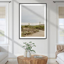 Desert Landscape Wall Art Canvas Print – Cacti and Shrubs