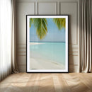 Azure Water Wall Art Canvas Print – Tranquil Island Escape