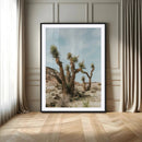 Joshua Tree Desert Canvas Print Southwestern Boho Landscape