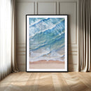 Aerial Ocean Waves Wall Art – Framed Tranquil Beach Canvas by MyGreatCanvas | Canvas Wall Art Prints | Photo Prints & Wall Decor