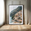 Mediterranean Coastal Cliffside Town Wall Art – Vibrant by MyGreatCanvas | Canvas Wall Art Prints | Photo Prints & Wall Decor