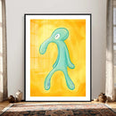 Squidward Tentacles Wall Art Canvas Print – Bold and Brash by MyGreatCanvas | Canvas Wall Art Prints | Photo Prints & Wall Decor