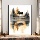 Abstract Moose Forest Wall Art Canvas Print – Wildlife by MyGreatCanvas | Canvas Wall Art Prints | Photo Prints & Wall Decor