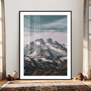 Alpine Mountain Landscape Wall Art Canvas Print, Snowy Peak by MyGreatCanvas | Canvas Wall Art Prints | Photo Prints & Wall Decor
