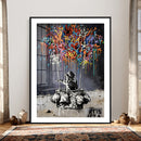 Banksy Inspired Boy Wall Art Canvas Print, Graffiti Balloon by MyGreatCanvas | Canvas Wall Art Prints | Photo Prints & Wall Decor