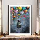 Banksy Balloon Canvas, Banksy Graffiti Art, Balloon Poster, by MyGreatCanvas | Canvas Wall Art Prints | Photo Prints & Wall Decor
