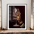 Black Woman Holding Elegant Wine Glass Art, Black Girl Art, by MyGreatCanvas | Canvas Wall Art Prints | Photo Prints & Wall Decor