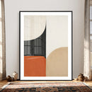 Geometric Abstract Wall Art Canvas Print, Orange Blue by MyGreatCanvas | Canvas Wall Art Prints | Photo Prints & Wall Decor