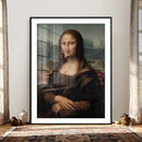 Funny Bathroom Canvas Wall Art Print, Mona Lisa Clothespin by MyGreatCanvas | Canvas Wall Art Prints | Photo Prints & Wall Decor