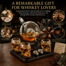 Skull Skeleton Wine & Whiskey Globe Decanter Set 850 mL