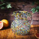 Mexican Hand Blown Glass Pitcher Premium Barware Gift Elegant Drinkware Collection by The Wine Savant