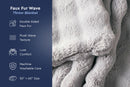 Faux Fur Wave Throw Blanket