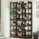 7-Tier Corner Shelf, 78.7" Narrow Bookshelf Corner Bookcase