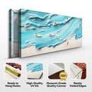Abstract Aerial View Beach Wall Art