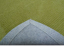 Custom Made Modern Solid Design Green Hand Tufted Wool Rug