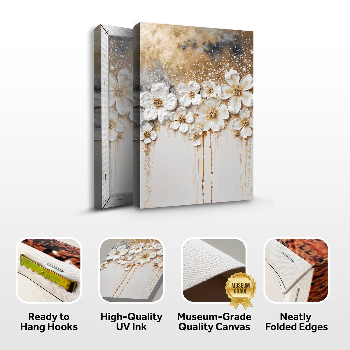 Gold Floral Wall Art, photo 8 of 10