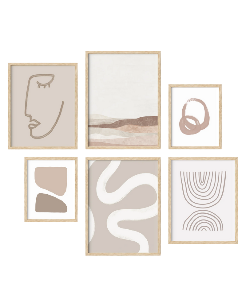 Cream gallery wall
