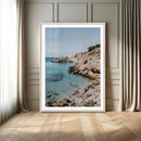 Turquoise Cove Wall Art Canvas Print – Framed Ibiza Beach