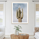 Saguaro Cactus Wall Art Canvas Print – Framed Earthy Desert