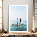 Splash Dive Wall Art – Ocean Waves Canvas Print, Summer Swim by MyGreatCanvas | Canvas Wall Art Prints | Photo Prints & Wall Decor