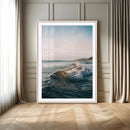 Ocean Waves Wall Art Canvas Print – Framed Coastal Serenity