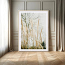 Pampas Grass Wall Art Canvas Print – Framed Neutral Tones